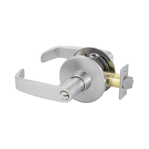 Sargent Classroom Tubular Bored Lock Grade 1 with L Lever and L Rose with T Strike and LA Keyway Satin Chrom 11G37LL26D - main